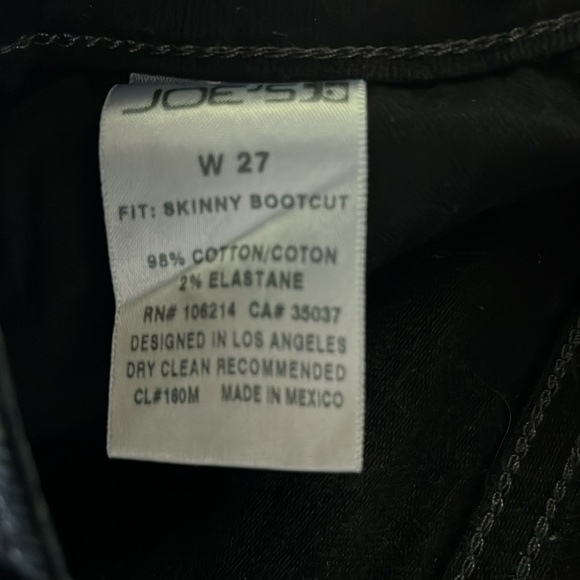 JOE'S JEANS MidRise Skinny Bootcut Stretch Jeans Womens 27 Dark Wash - Picture 4 of 6